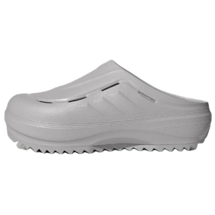 Adidas Ozwave Clog Comfortable Anti-Slip Closed-Toe Slippers Unisex Footwear Gray JR6760