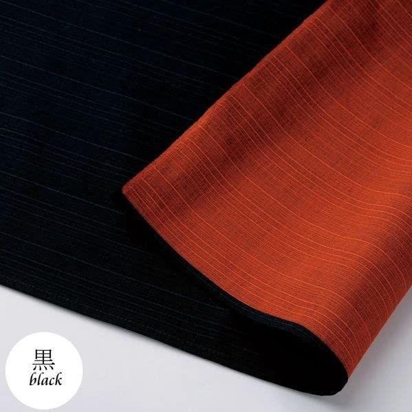 Furoshiki Made of Shantung Approximately 104cm Available In 4 Black Item Number Large, Plain, Double-sided (wrapping Cloth) 3-width Fabric, Wide,