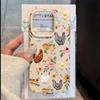 Rooster and Hen Floral Pattern Phone Case For iPhone 17 Pro Max 16 Plus 15 Pro 14 13 12 11 XR 17Air Lychee Textur Soft Cover