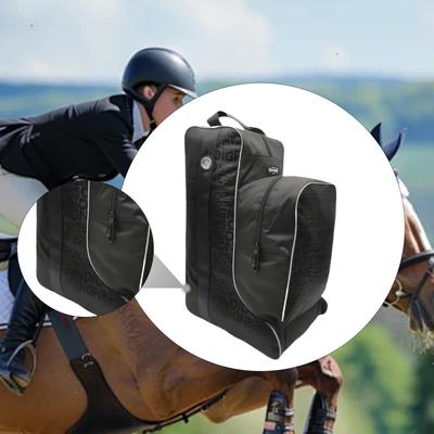 Equestrian Boot Bag Gear Accessories Oxford Cloth Portable Tall Boots Organizer for Horse Riding Training and Daily Storage