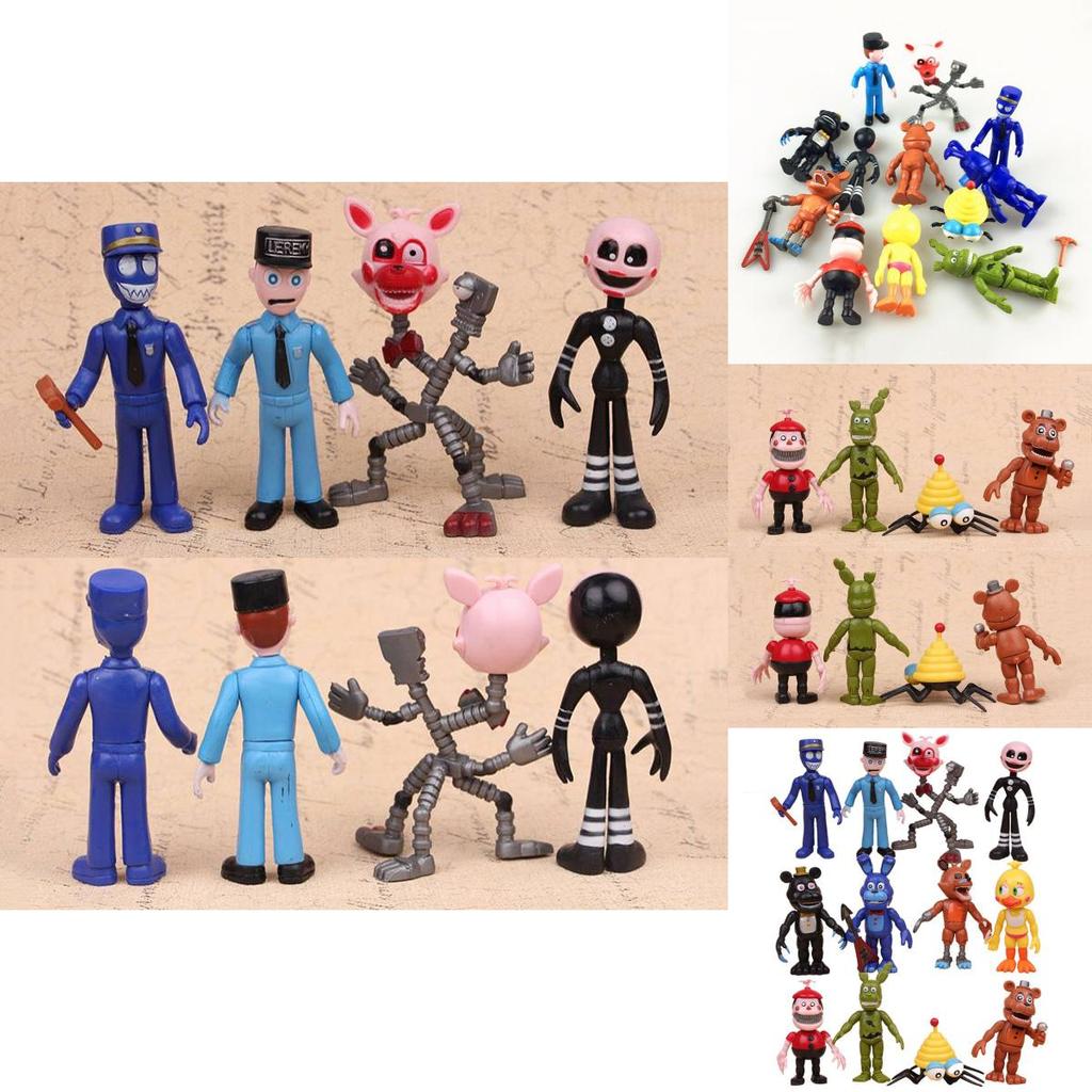12pcs/set Five Nights At Freddy's Bear Doll Action Figures Toy Collection For Fans