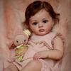 60 cm Przytulne ciało z tkaniny Reborn Baby Doll Tutti Urocze 22-calowe całe winylowe lalki z recyklingu dla dzieci Maluch Towarzysząca zabawka dla dziecka Lalka Urodzinowy prezent na Boże Narodzenie