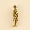 Mao Zedong Copper Keychain Pendant - Retro Brass Statue with Exquisite Craftsmanship
