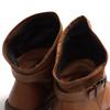 Used Trippen short boots shoes women's women's leather genuine leather brown brown BOMB grained leather shrink leather classic