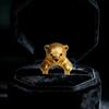 Charming Open Band Bear Ring Stylish Finger Hoop Delicate Piece Trendy Stackable Hoop Alloy Texture for Casual Wear