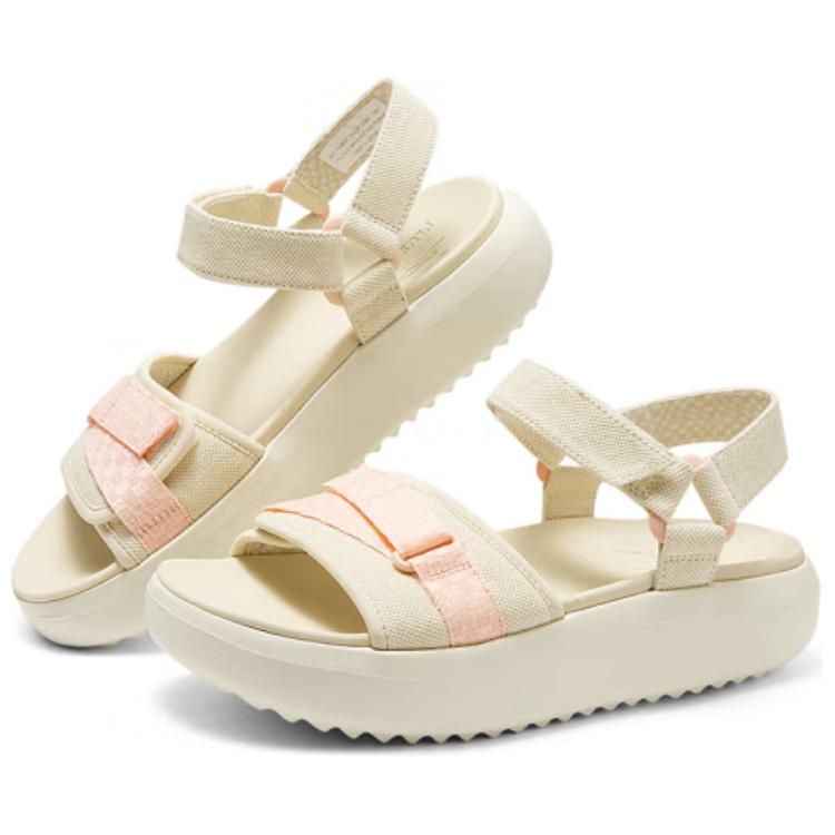 Skechers Pop Ups 3.0 Comfortable Versatile Velcro Platform Beach Sandals Women Sandals Beige 114807-NAT