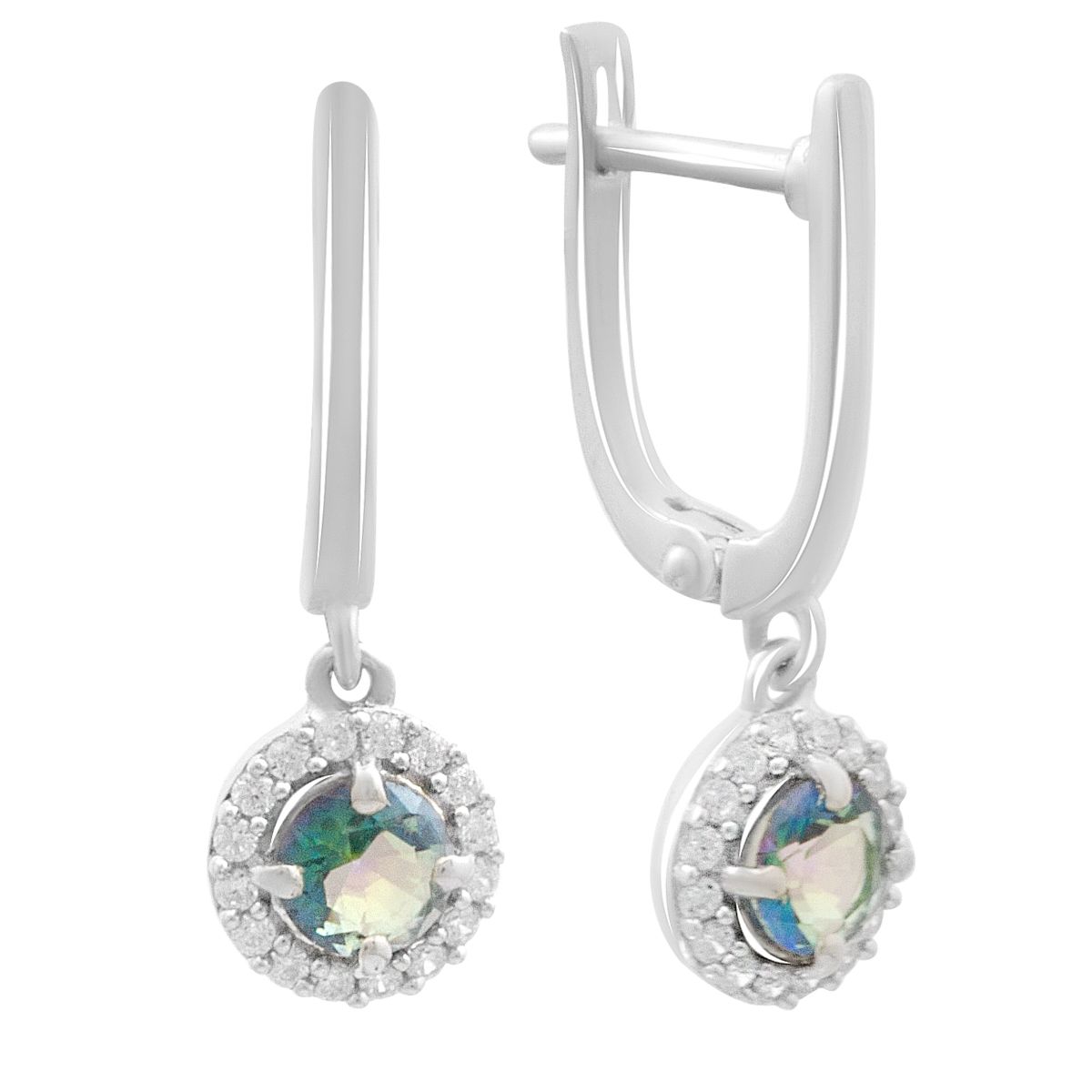 

Срібні сережки з топазом 1.23ct (2182603)