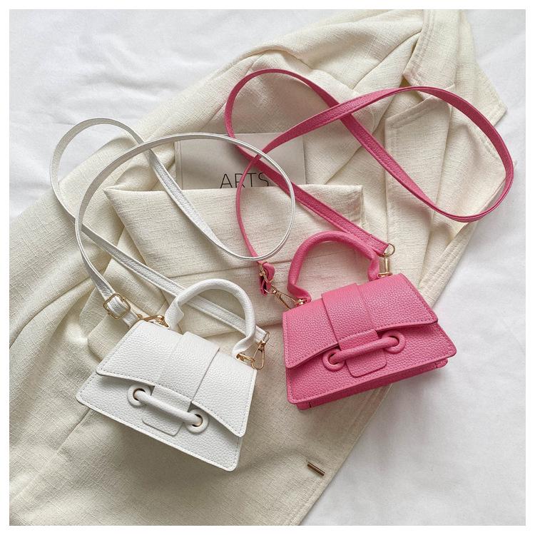 Trendy Crossbody Mini Lipstick Bag with Belt Decoration