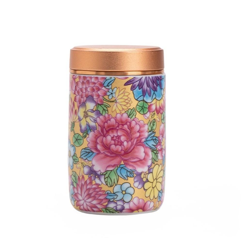 

Ceramic Empty Tea Tin Can Chinese Style Tea Packaging Box Tea-leaves Packaging 85ml Style 3
