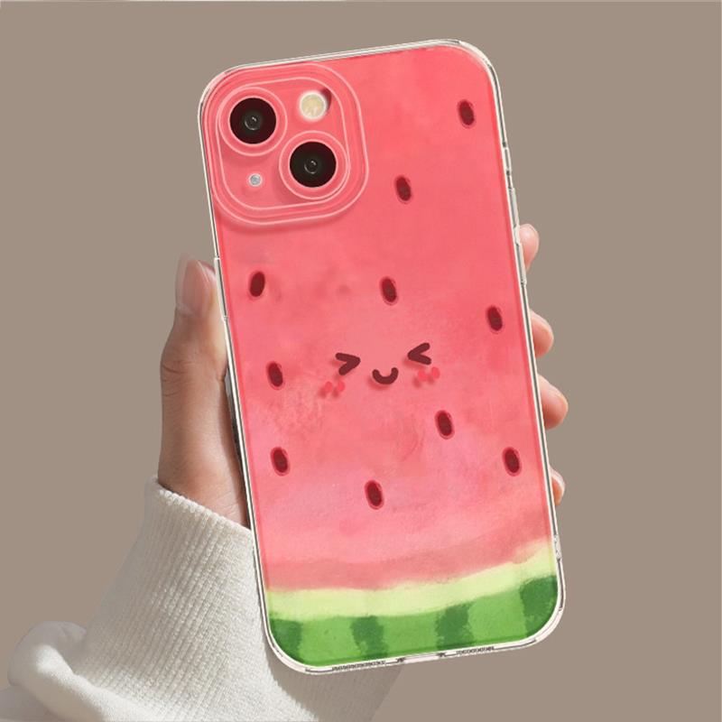 Watermelon Apple 11promax Mobile Phone Protective Case Summer Small Fresh Iphone11/11/11 Simple 11 Soft Case