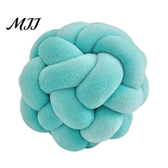 Stylish Creative Throw Pillow Knot Ball Pillow, Round Ball, Soft Knotted Cozy Support for Reading Decorative Cushion Sofa Couch, Modern Bedroom Living
