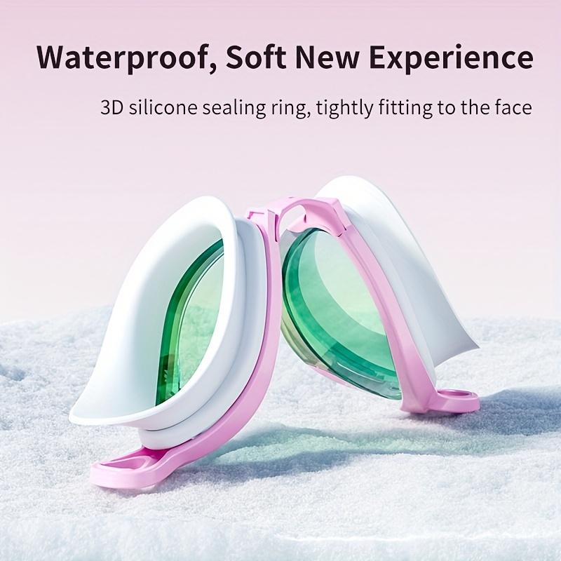 Anti-Beschlag HD Schwimmbrille für Erwachsene, Wasserdichtes PC-Material, Galvanisierte Gläser, Mittelrahmen-Design für professionelles Training