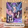 Custom Personalized Tapestry,aespa Print Custom Name Text Wall Art Hanging for Bedroom