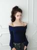 Aissie Dual Silhouette Slim Knit (Navy)