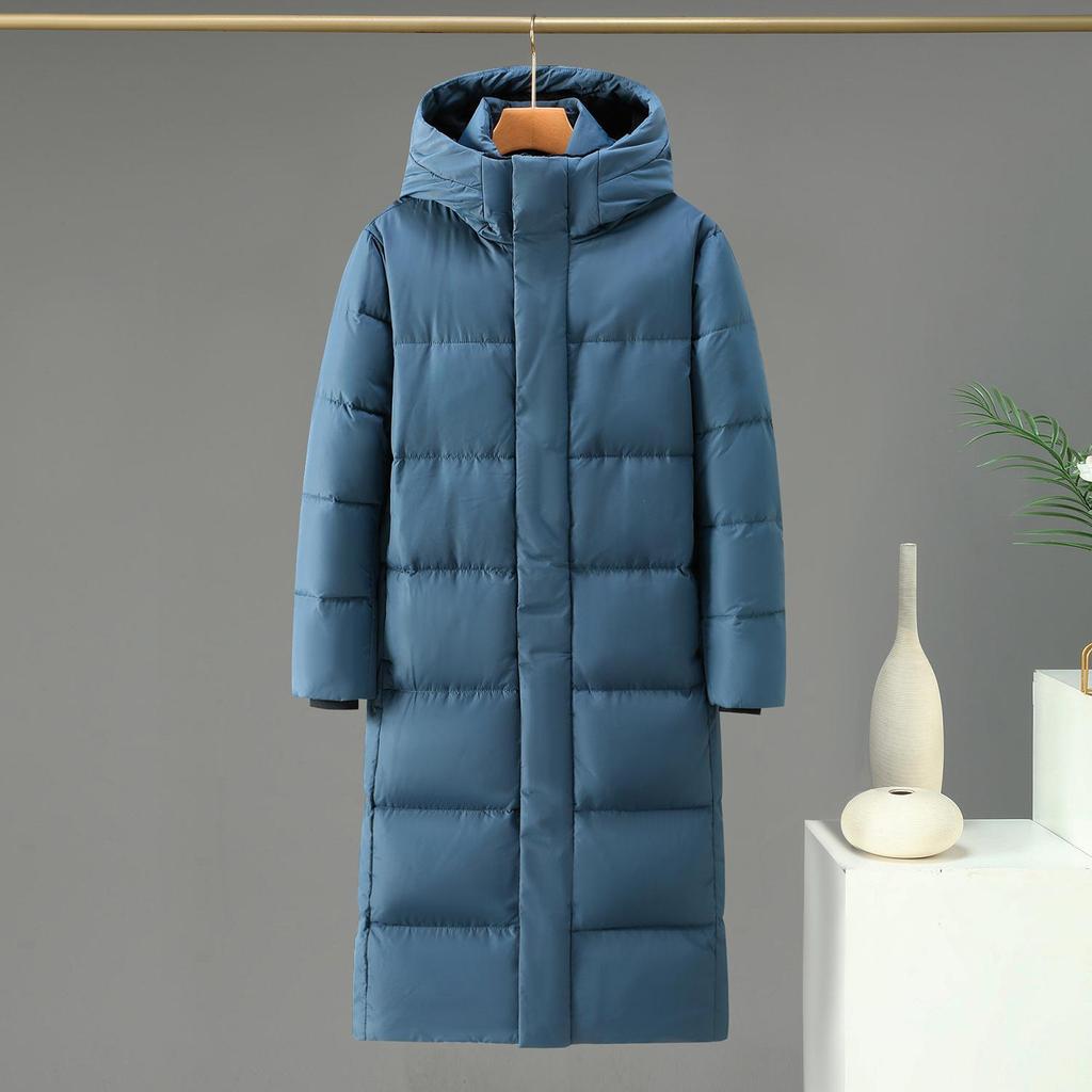Nouvelle doudoune longue jusqu'au genou Automne/Hiver: Manteau chaud décontracté unisexe