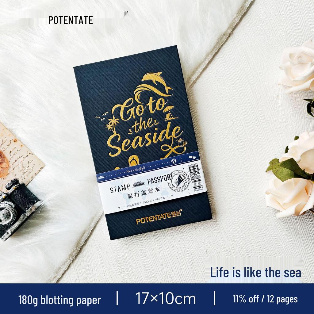 Zun Jue Travel Journal: 180g Ink-Absorbent Paper, Accordion Style for Stamping, Pasting & Portable Drawing.