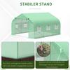 Foil Greenhouse Foil Greenhouse Cold Frame Plant House Tomato House Gable Roof 350L × 300W × 200H Cm