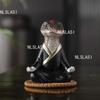 1pcs Snake Face Meditation Tea Pet Chinese Style Snake Desktop Ornament Home Tea Play Car Ornament Resin Handicraft Accessories