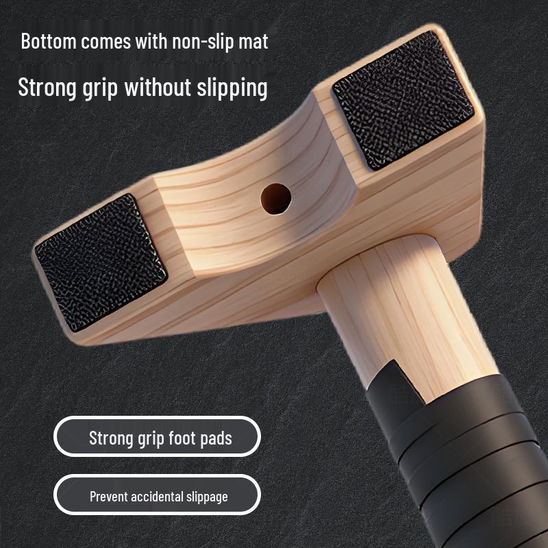 Exclusive Wooden Push-up Stands: Men's Auxiliary Training Equipment for Solid Wood Street Workouts, Russian Style Dip Bar.