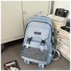 School Bag New High-value Tooling Style Fresh and Simple Backpack Couple Light Travel Large Capacity Backpack