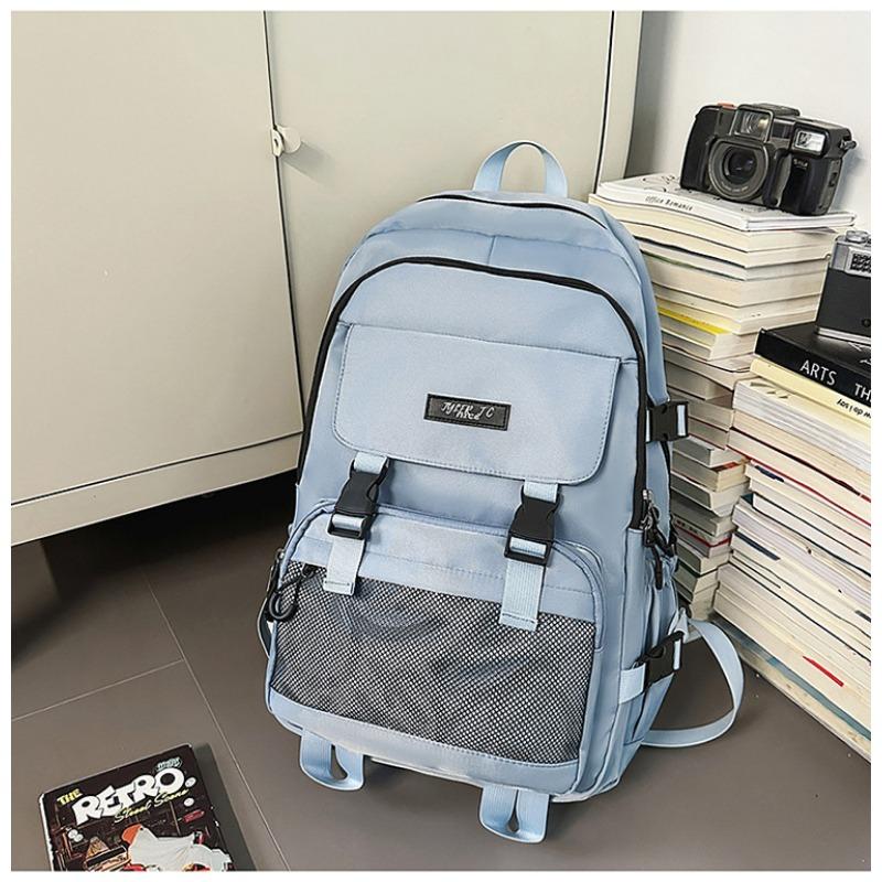 School Bag New High-value Tooling Style Fresh and Simple Backpack Couple Light Travel Large Capacity Backpack