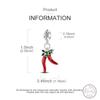 Charm Perlen Chili Kupfer Anhänger 3Mm DIY Party Weihnachten Feiner Schmuck Herstellung Geschenk