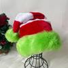 Christmas Theme Party Hat for Adult Striped Plush Santa Caps Festival Props Santa Hats for Holidays Family Gathering Party