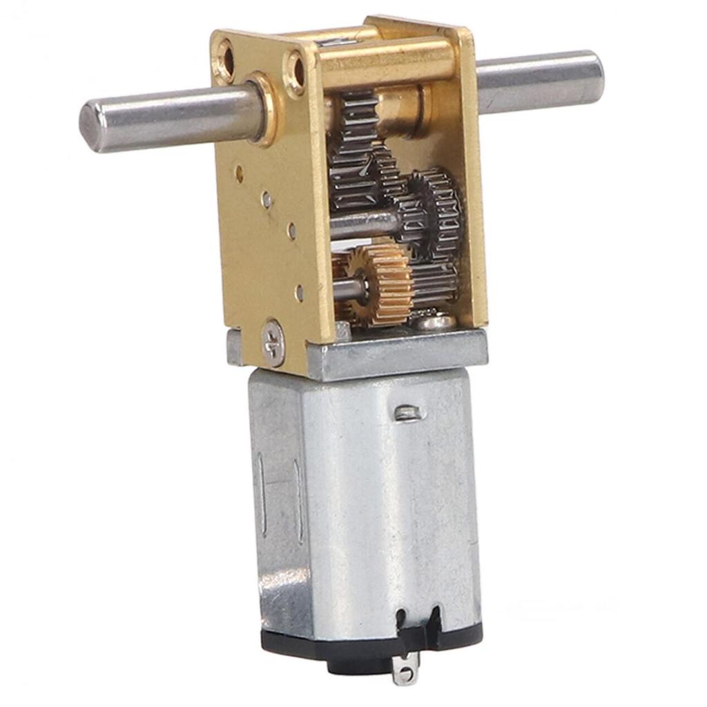 Motore a vite senza fine DC12V Doppio albero 120RPM Potenza elevata Basso rumore Alta efficienza Riduzione di velocità