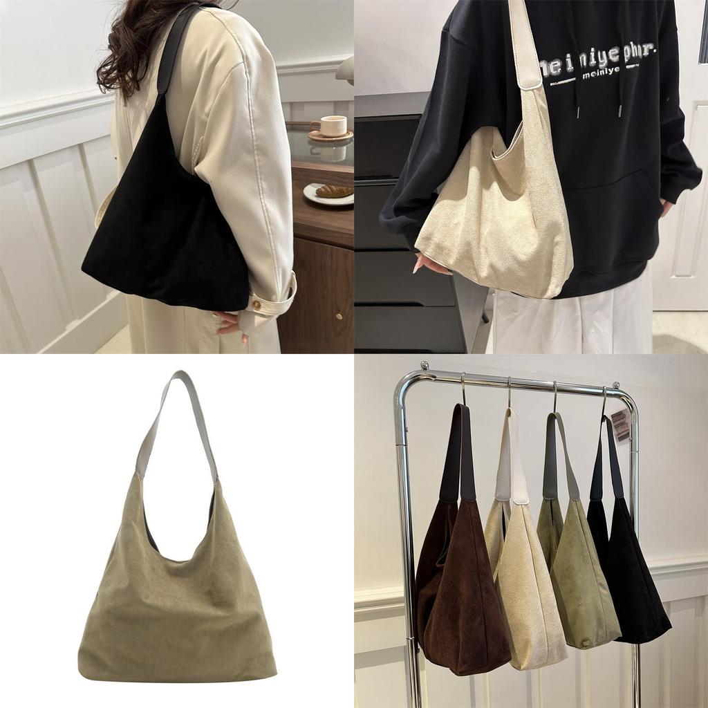 Elegant Large Capacity Nylon Shoulder Bag For Women With Trendy Street Style And Magnetic Closure