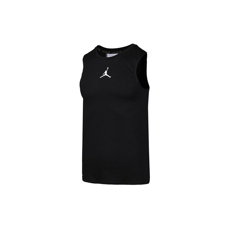 Jordan Air Logo Breathable Basketball Vest Men Tops Black CZ7851-010