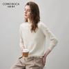 Commomboka Women's Lace Collar Wool Knit Sweater