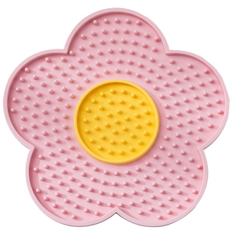 Dog Licking Pad With Suctions Cup Dog Licking Mat Slow Feeders for Wet and Dry Food, Treat, Butter