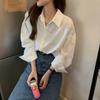 Woman's Clothes Elegant Chic Long Sleeve Shirt French Romantic Fashion Style Comfortable Leisure Classy Korean Office Lady Trend