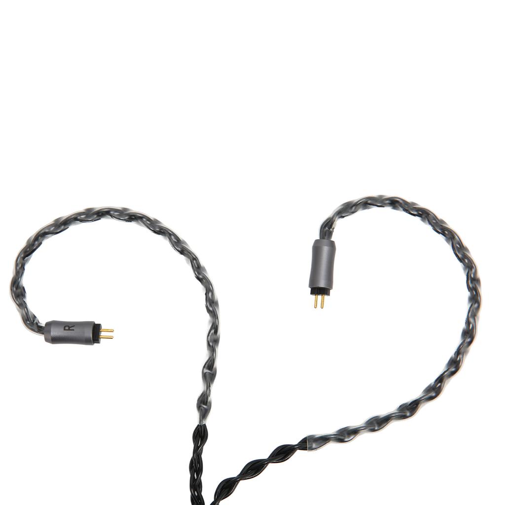 3.5mm Headphone Cable 8 Core Silver Plated 3.9ft 2Pin Headphone Cable for MP3 MP4 Headphones