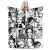 Nana Osaki Manga Panel Collage Blanket Flannel Spring Autumn  Breathable Warm Throw Blanket for Sofa Bedroom Bedspread