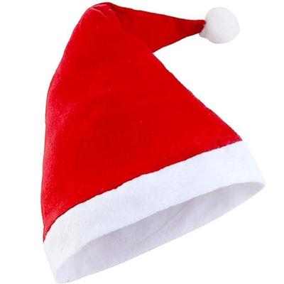 Classic Santa Cap, Unisex Christmas Cap for Adults and Kids, Comfortable Soft Red and White Hat, Free Size, Holiday Party Decorations