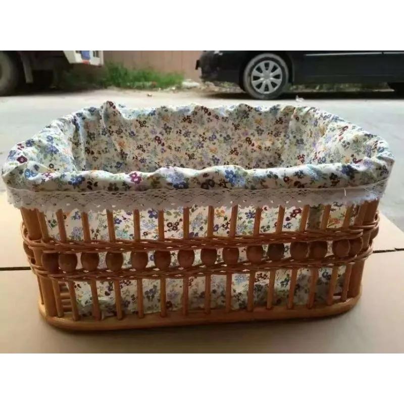 Willow & Straw Woven Basketry - Fruit Baskets Snack Baskets Storage Baskets Practical Weaving Baskets for Home & Hotel Supplies