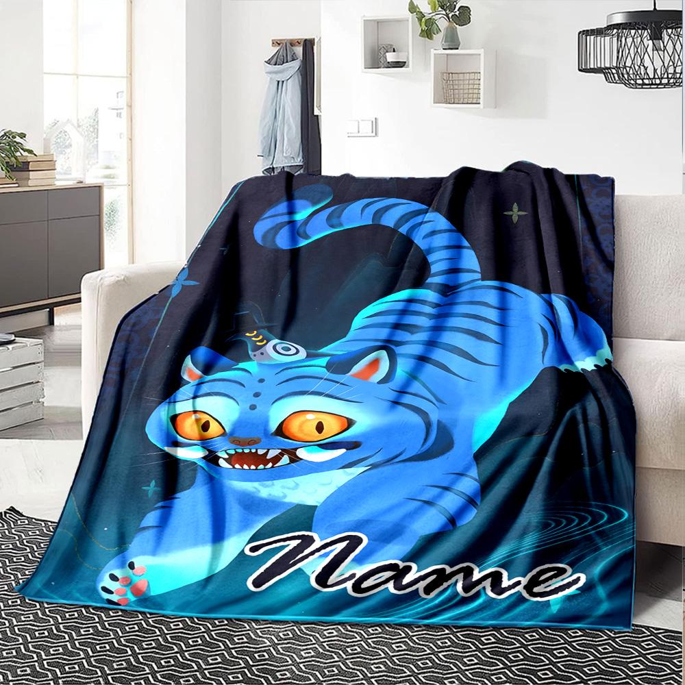 Customizable KPop Demon Hunters19 Throw Blanket – Personalized Name, All-Season Cozy Snug Blanket, Machine Washable, Personalized Blanket