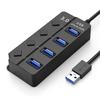 Driver-Free 7-Port USB 3.0 Hub with Individual Switches