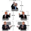 Trump I Did That Stickers, 100 Pcs, 3" Large Size, Multicolor, Vinyl, Modern, Contemporary, Rectangular, Outdoor, President Trump, Lightweight