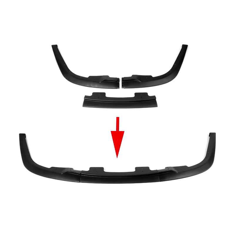 For Subaru Impreza WRX STI S204 2006-2007 Front Bumper Splitter Lip Carbon Look Body Kits Tuning Auto Parts матовый черный