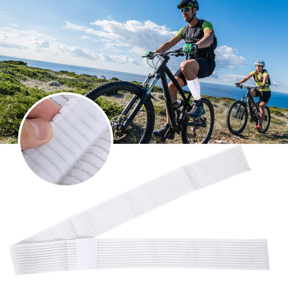 Sports Elastic Band Lifting Compression Leg Support Knee Strap Band Brace White