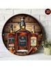 Vintage Metallwandkunst Poster Daniel Whiskey Bar Dekor 20x20cm