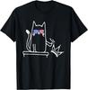 Cat No Kings In America Funny Political Cat Lady T-Shirt