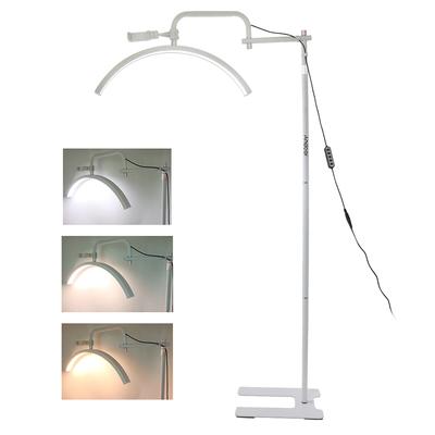 Andoer 36W Halbmondförmiges Fülllicht Boden LED Videoleuchte 3200K-5600K Dimmbar mit Metalllicht