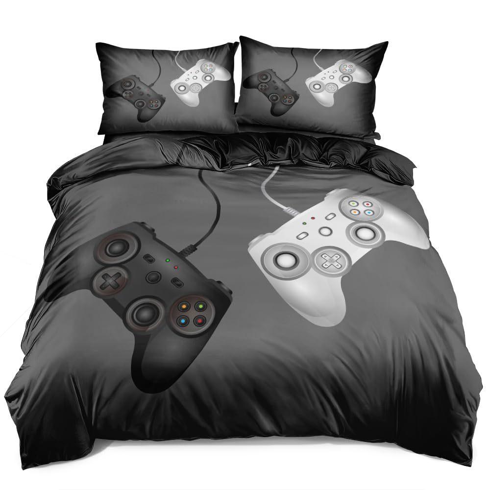 Gaming Console Down Comforter Set Bedding Set 3-piece Duvet Cover Set