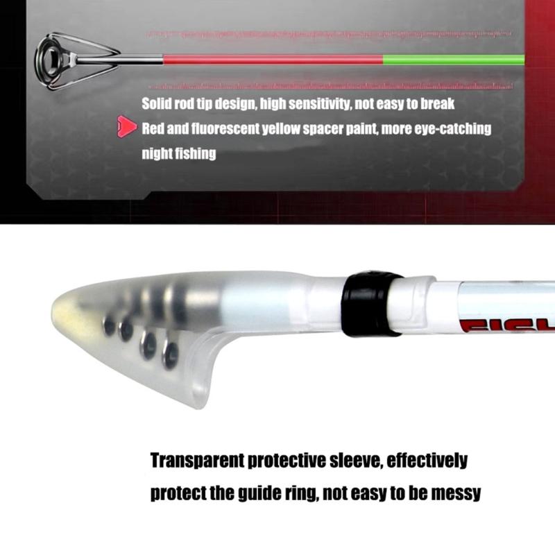 Collapsible Short Section Saltwater Fishing Poles High Strength Carbon Construction Easy Assembly Design
