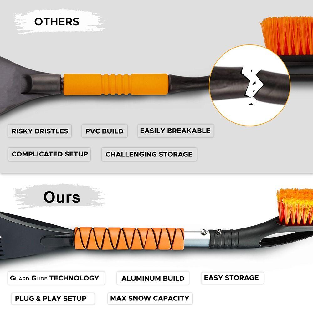 Aluminium Alloy Snow Brush and Ice Scraper Snow Removal Shovel  for Car SUV and Truck Automotive