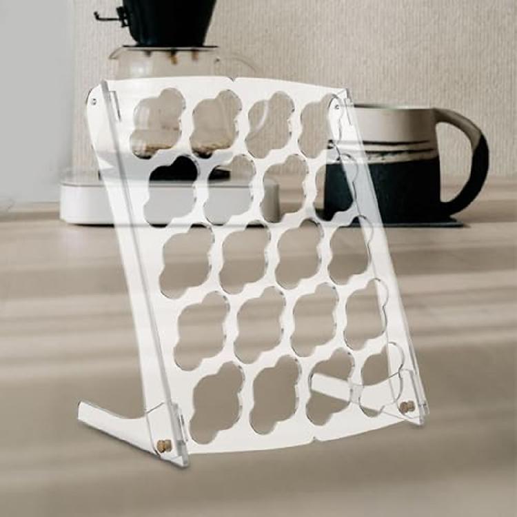 Compactly Coffee Pods Display Rack For Coffee Brewer Features Stable Base Design Coffee Pods Stand