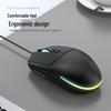 Wired Silent RGB Gaming Mouse for PUBG & LOL - Lightweight & Versatile for Home and Office